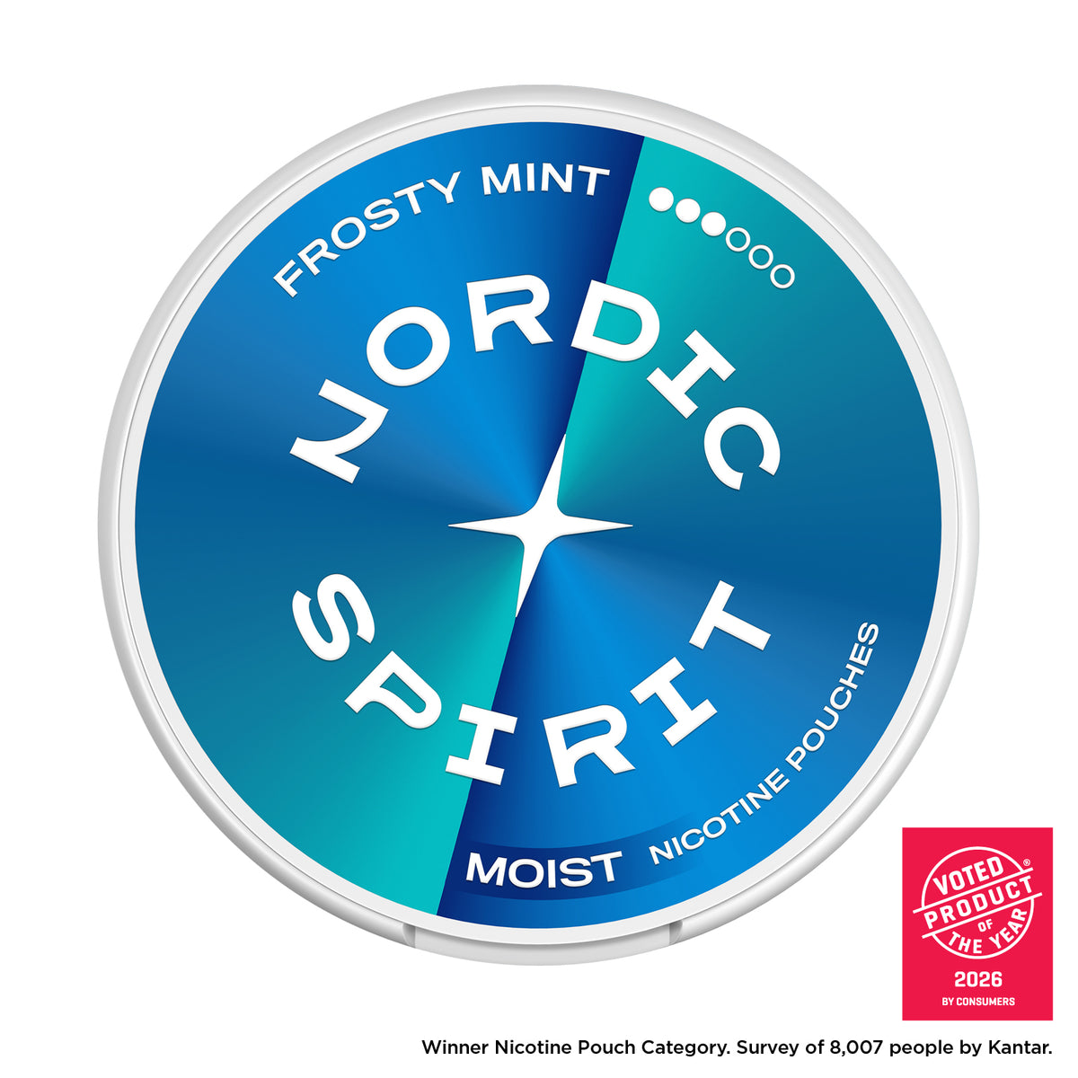 Nordic Spirit Frosty Mint Strong Moist Nicotine Pouches