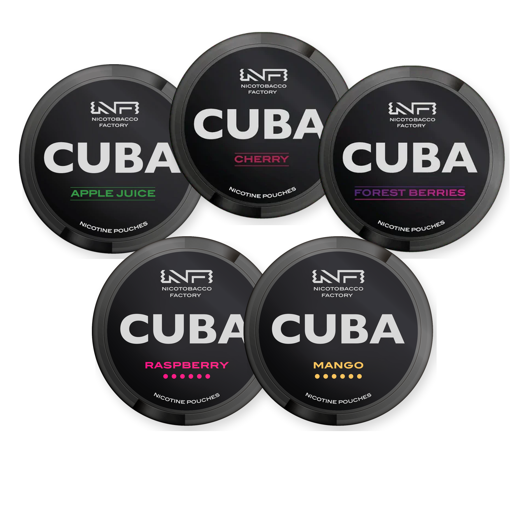 Cuba Black Fruit Bundle 43MG Nicotine Pouches