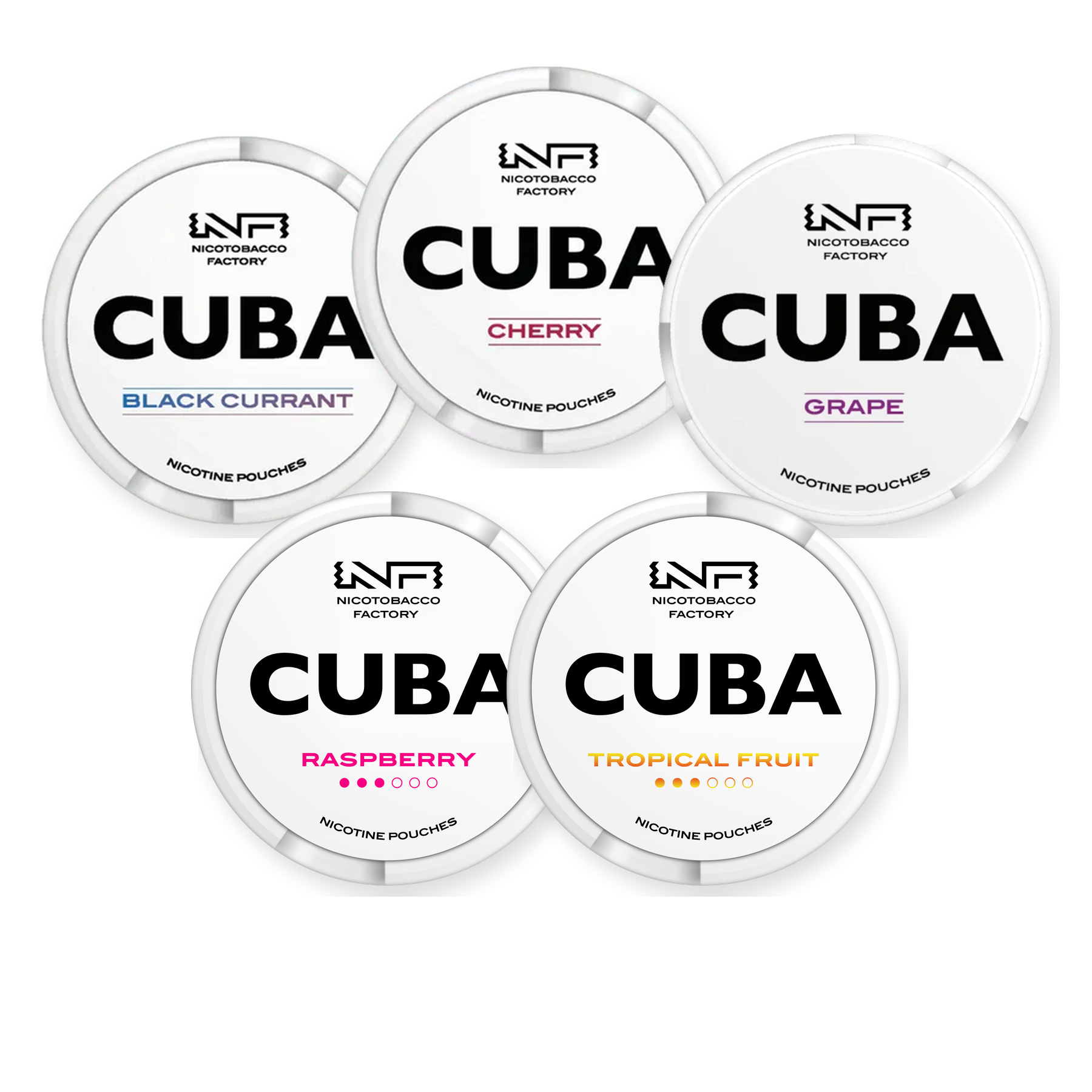 Cuba White Fruit Bundle 10.2MG Nicotine Pouches