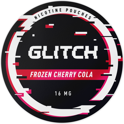 Glitch nicotine pouches in Frozen Cherry Cola
