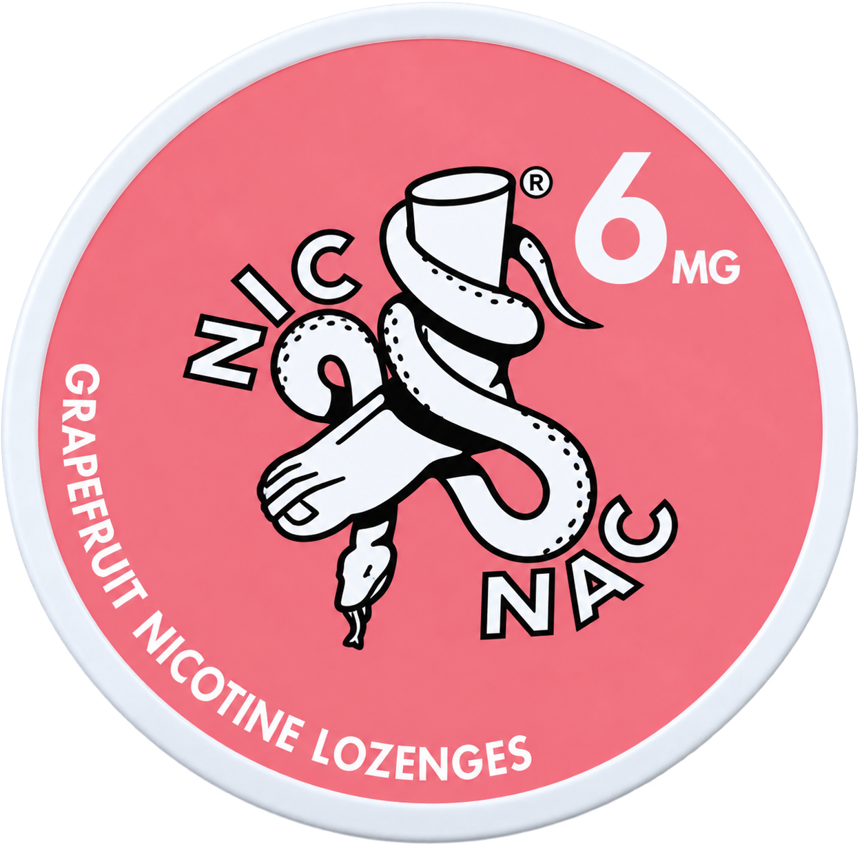 Nic Nac Grapefruit 6MG Nicotine Lozenges