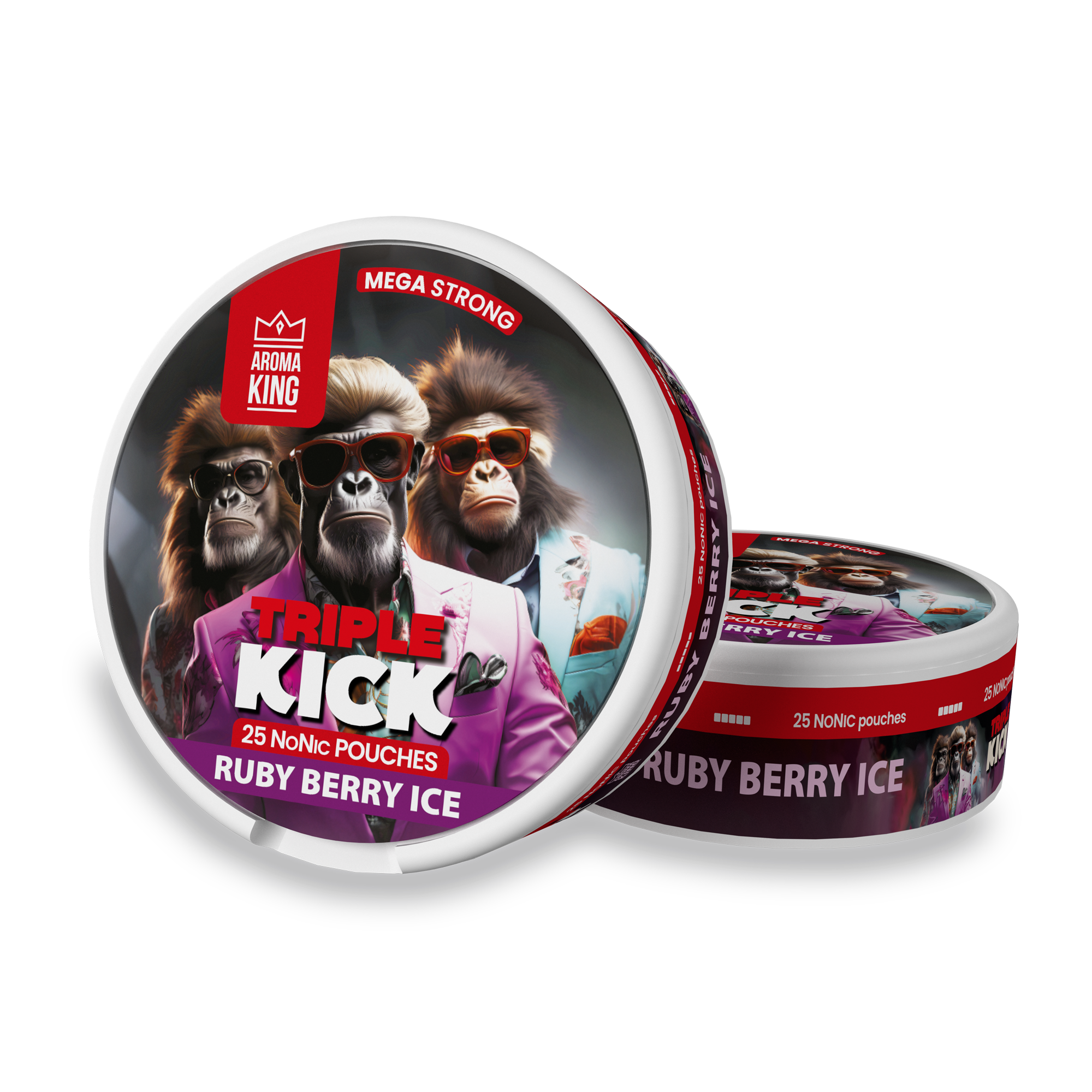 Aroma King NoNic Ruby Berry Ice Nicotine Pouches