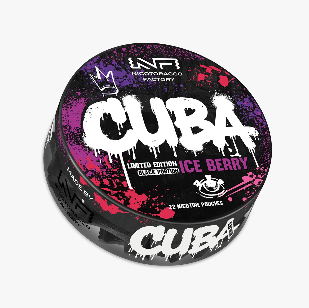 CUBA ICE BLACK Ice Berry Nicotine Pouches