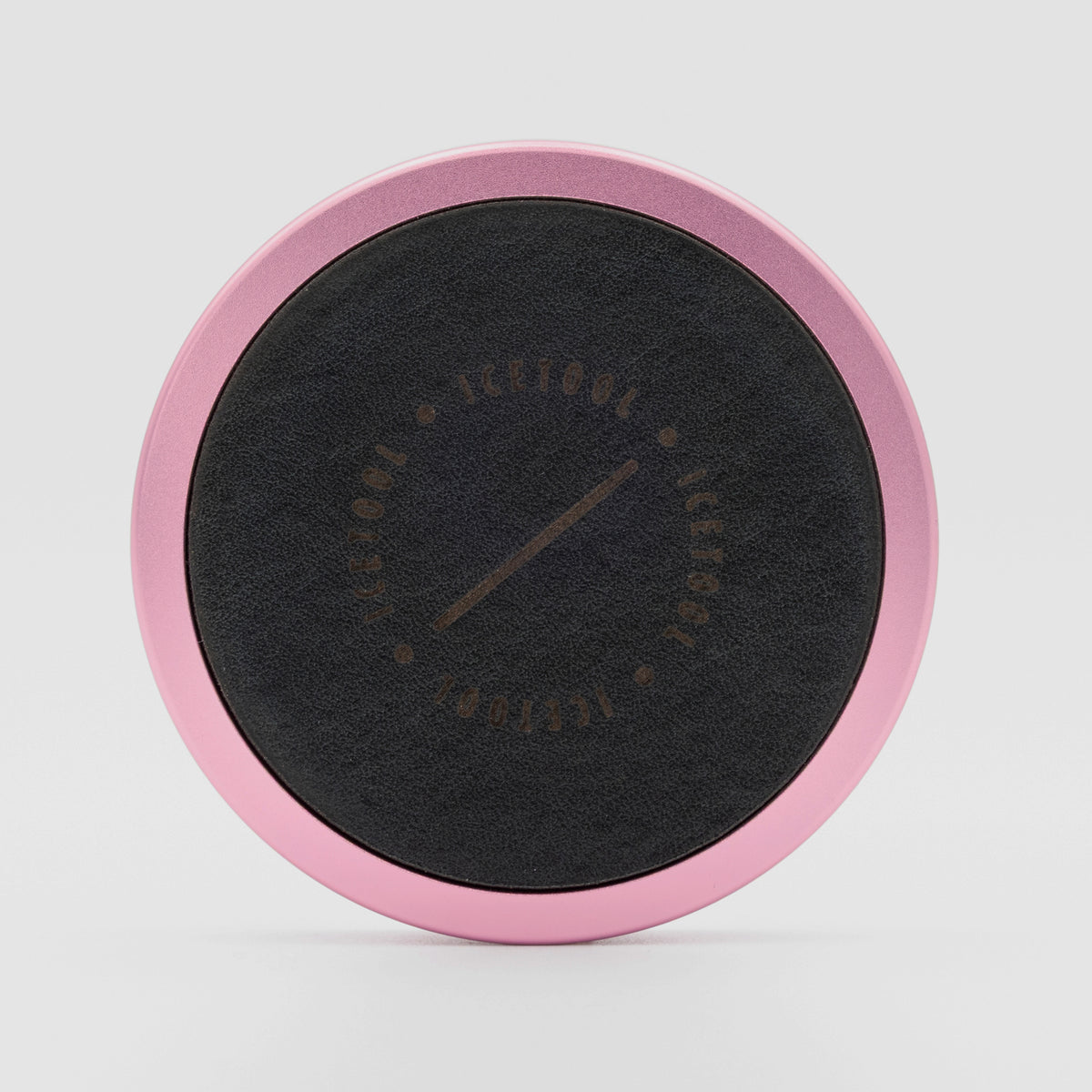Icetool Slim Can Leatherface Candy Pink Black Nicotine Pouches Refill Tin Front View.
