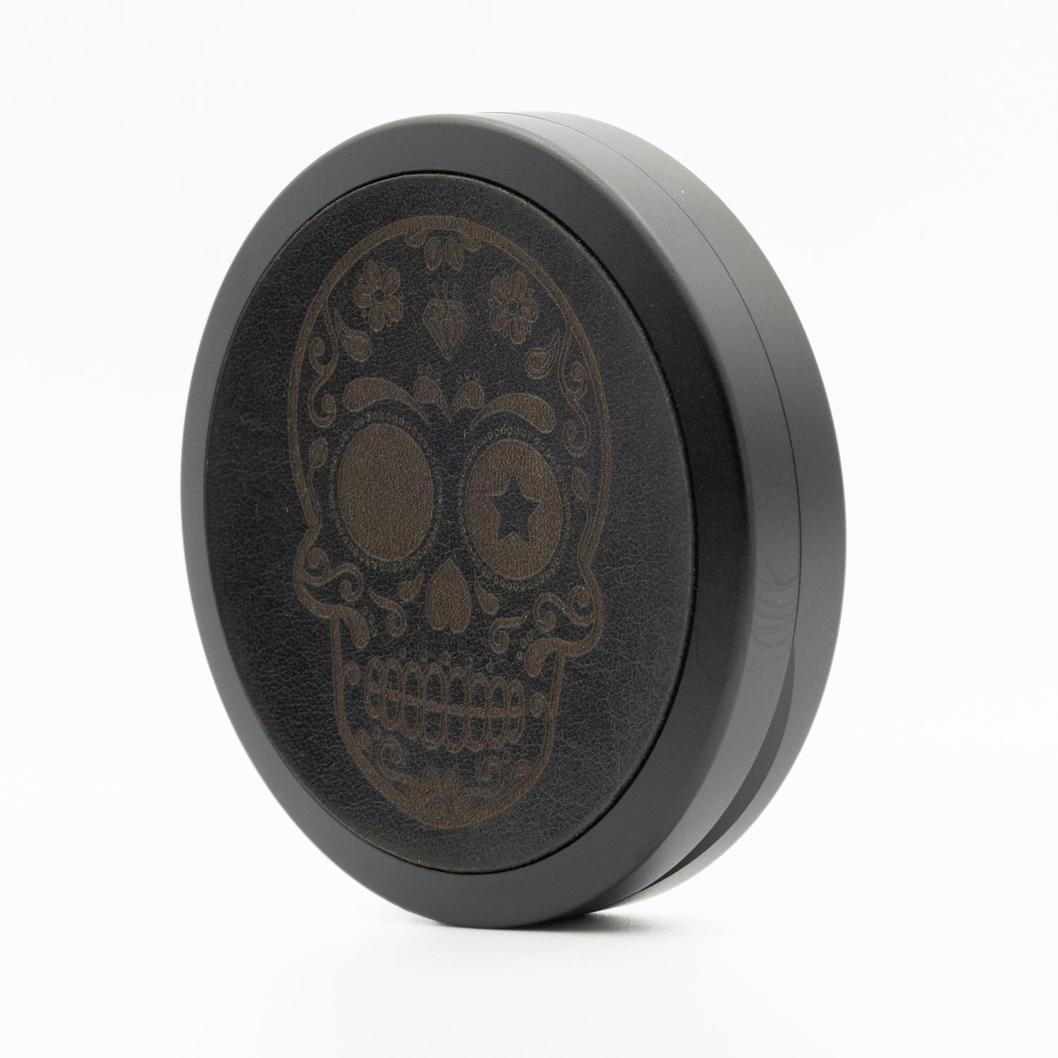 Icetool Leatherface Black Sugar Skull Nicotine Pouches Refill Tin Side View
