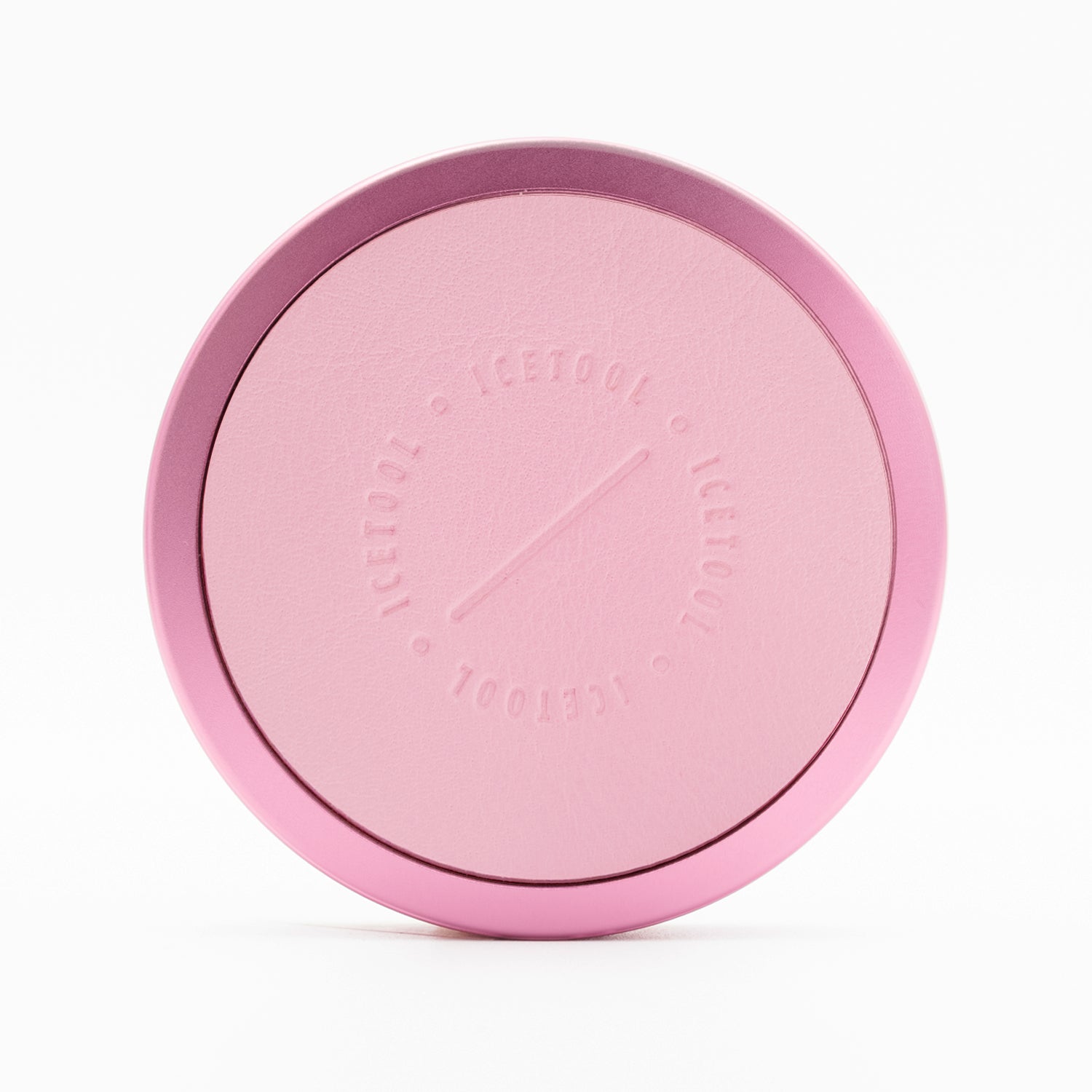 Icetool Slim Can Leatherface Candy Pink / Pink Powder Nicotine Pouches Refill Tin Front View