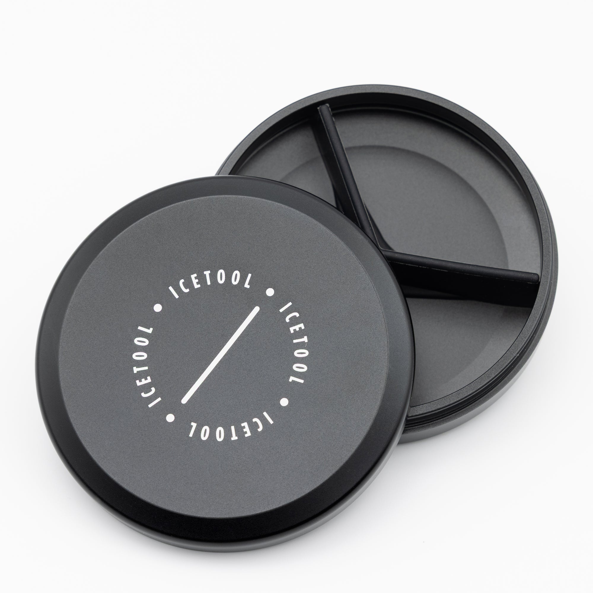 Icetool Tri-can Black Nicotine Pouch Refil Tins Open View