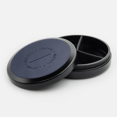 Icetool Tri-Can Black Deep Blue Nicotine Pouch Refill Tin Open View