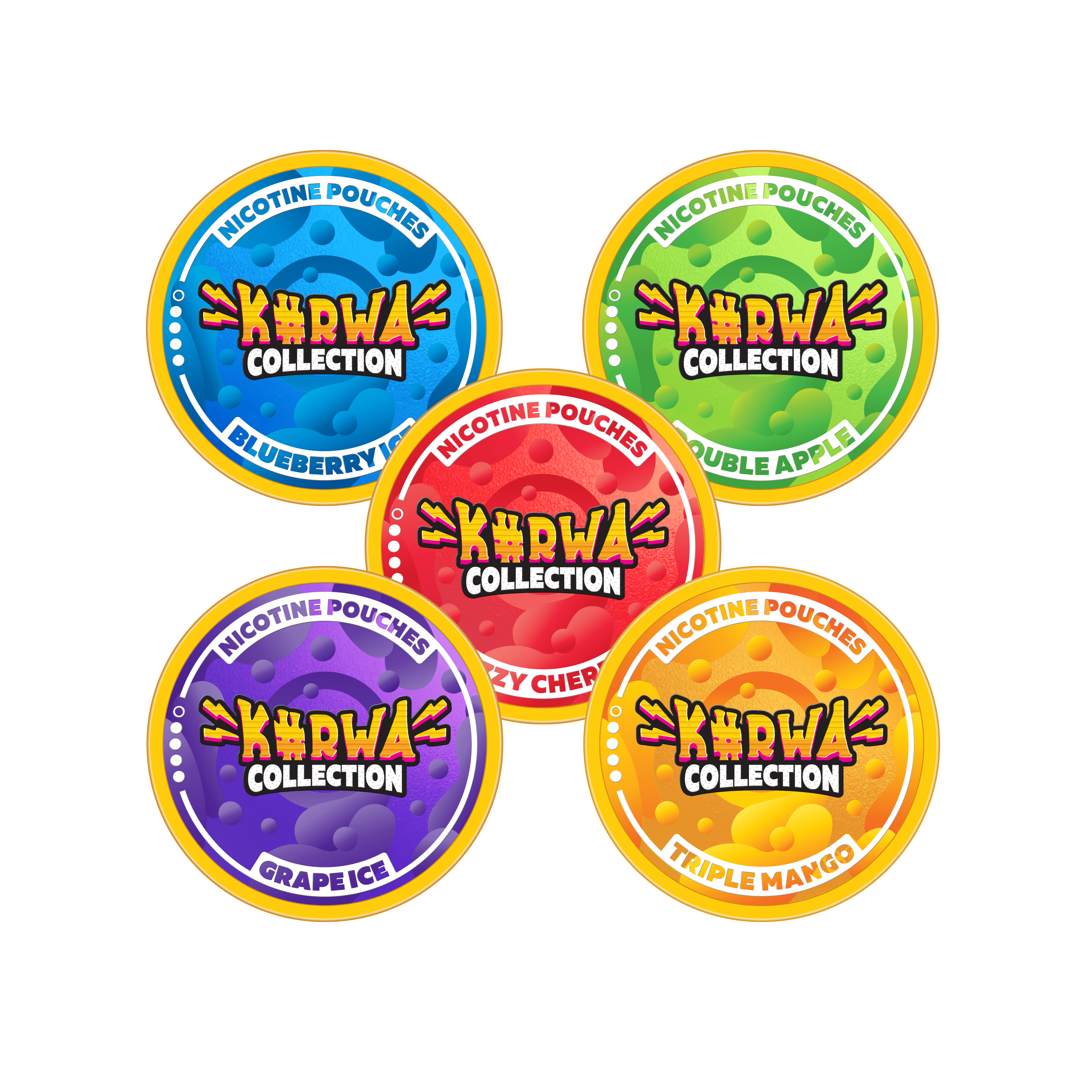 Kurwa Collection 12MG Nicotine Pouch Bundle