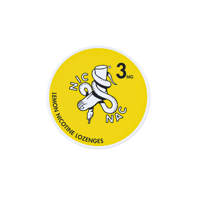 Nic Nac Lemon 3MG Nicotine Lozenges