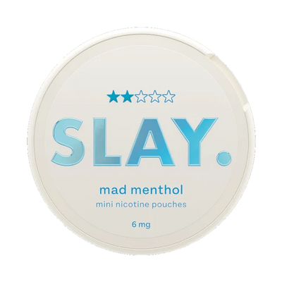 Slay Mad Menthol 6MG Mini Nicotine Pouches Front View