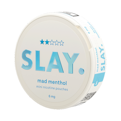 SLAY Mad Menthol 6MG Mini Nicotine Pouches Side View