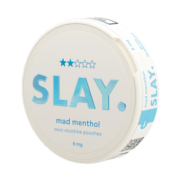 SLAY Mad Menthol 6MG Mini Nicotine Pouches Side View