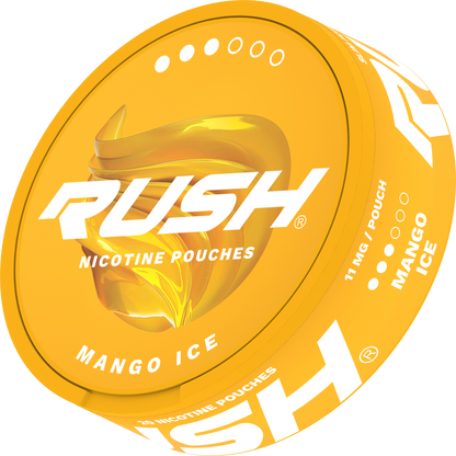 Rush Pro Mango Ice Side View Nicotine Pouches