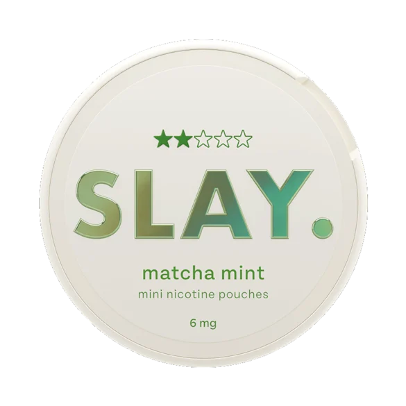 Slay Matcha Mint 6MG Mini Nicotine Pouches Front View