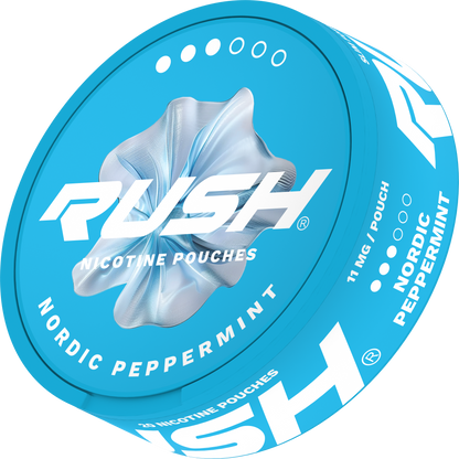 Rush Pro Nordic Peppermint Side View Nicotine Pouches