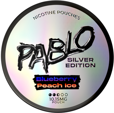 Pablo Silver Blueberry Peach Ice Nicotine Pouches