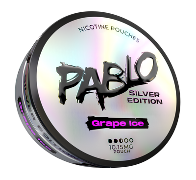 Pablo Silver Grape Ice Side View Nicotine Pouches