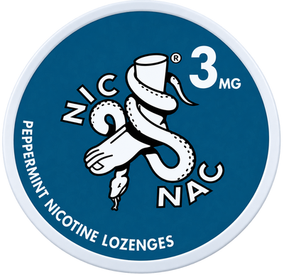 Nic Nac Peppermint 3MG Nicotine Lozenges
