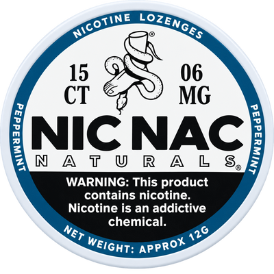 Nic Nac Naturals Peppermint 6MG Nicotine Lozenges