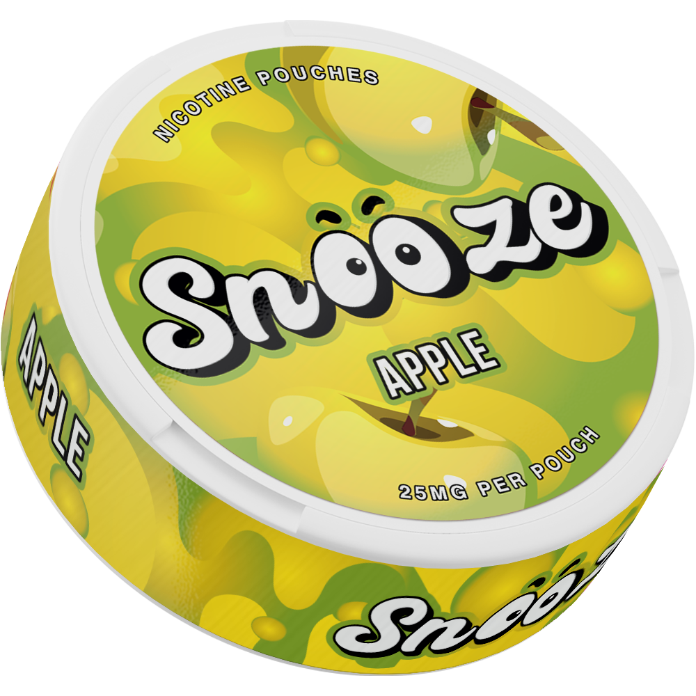 Snooze Apple Side View Nicotine Pouches