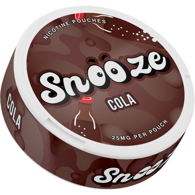 Snooze Cola Side View Nicotine Pouches