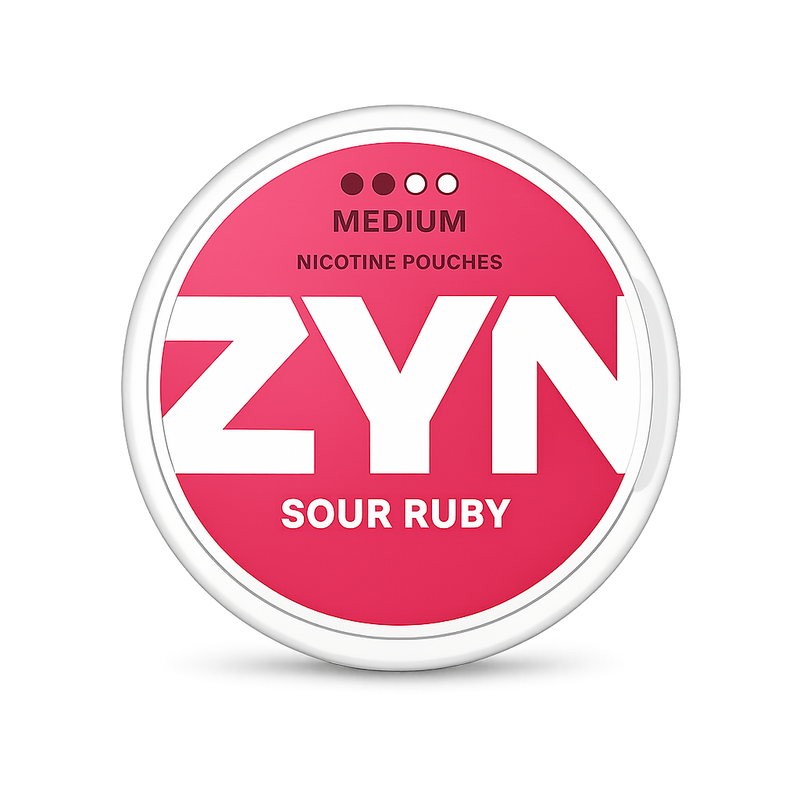 ZYN Sour Ruby Medium 6MG Nicotine Pouches