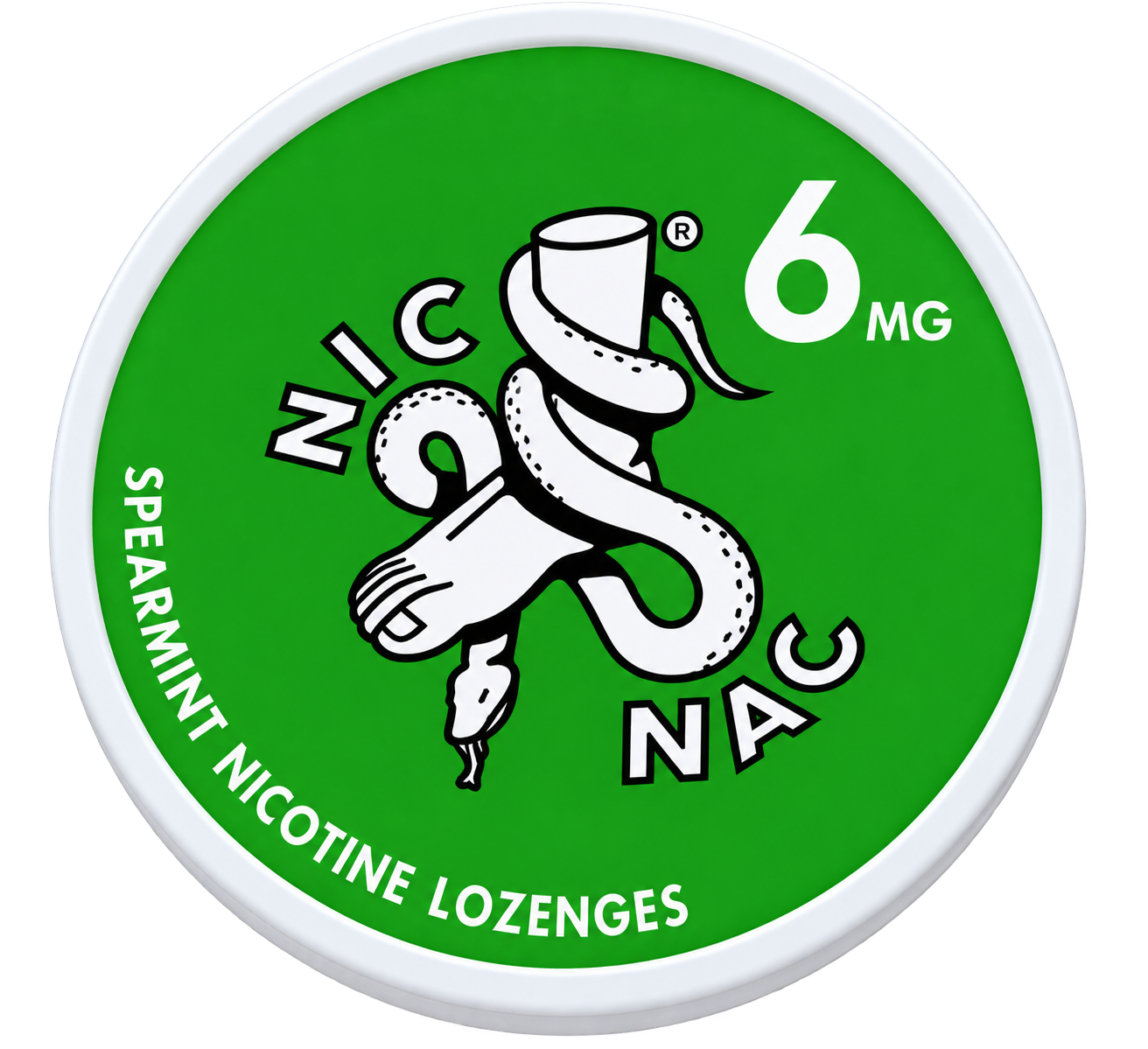 Nic Nac Spearmint 6MG Nicotine Lozenges
