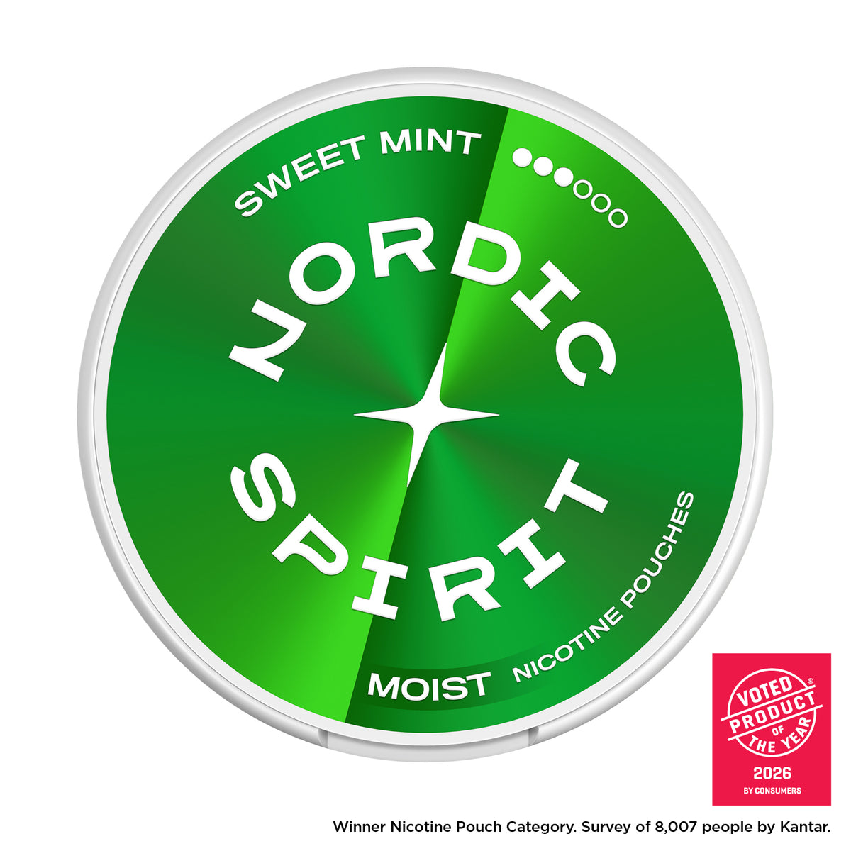 Nordic Spirit Sweet Mint Strong Moist Nicotine Pouches