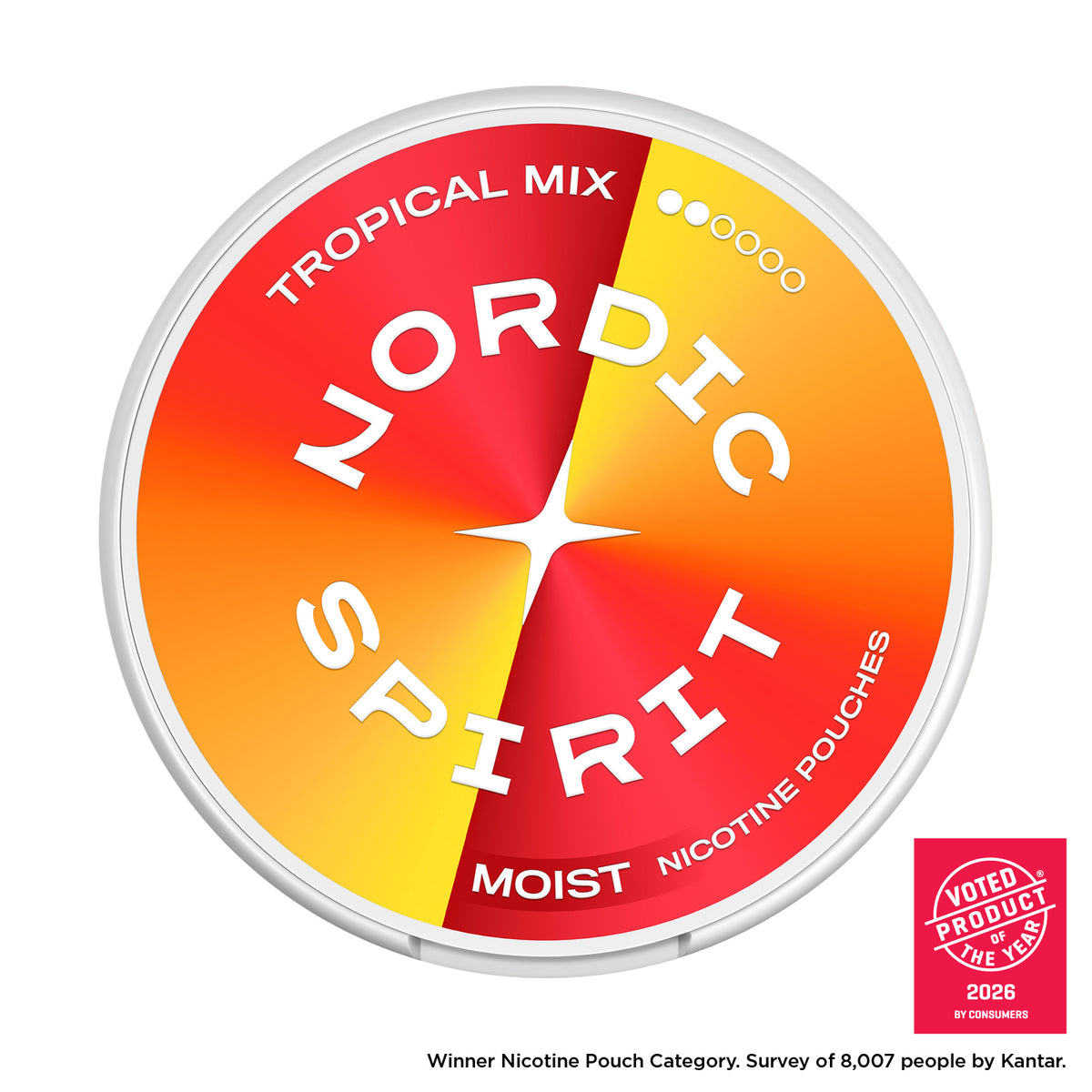 Nordic Spirit Tropical Mix Regular Moist Nicotine Pouches