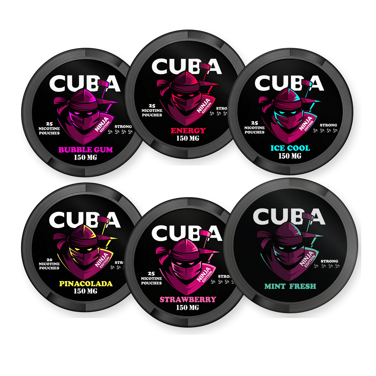 Cuba Ninja Ultra Bundle 150MG Nicotine Pouches