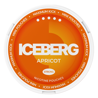 Iceberg Mini Apricot Top View Nicotine Pouches