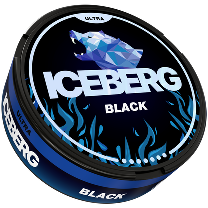 Iceberg Ultra Black Nicotine Pouches Side View