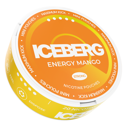 Iceberg Mini Energy Mango Side View Nicotine Pouches