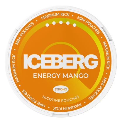 Iceberg Mini Energy Mango Top View Nicotine Pouches