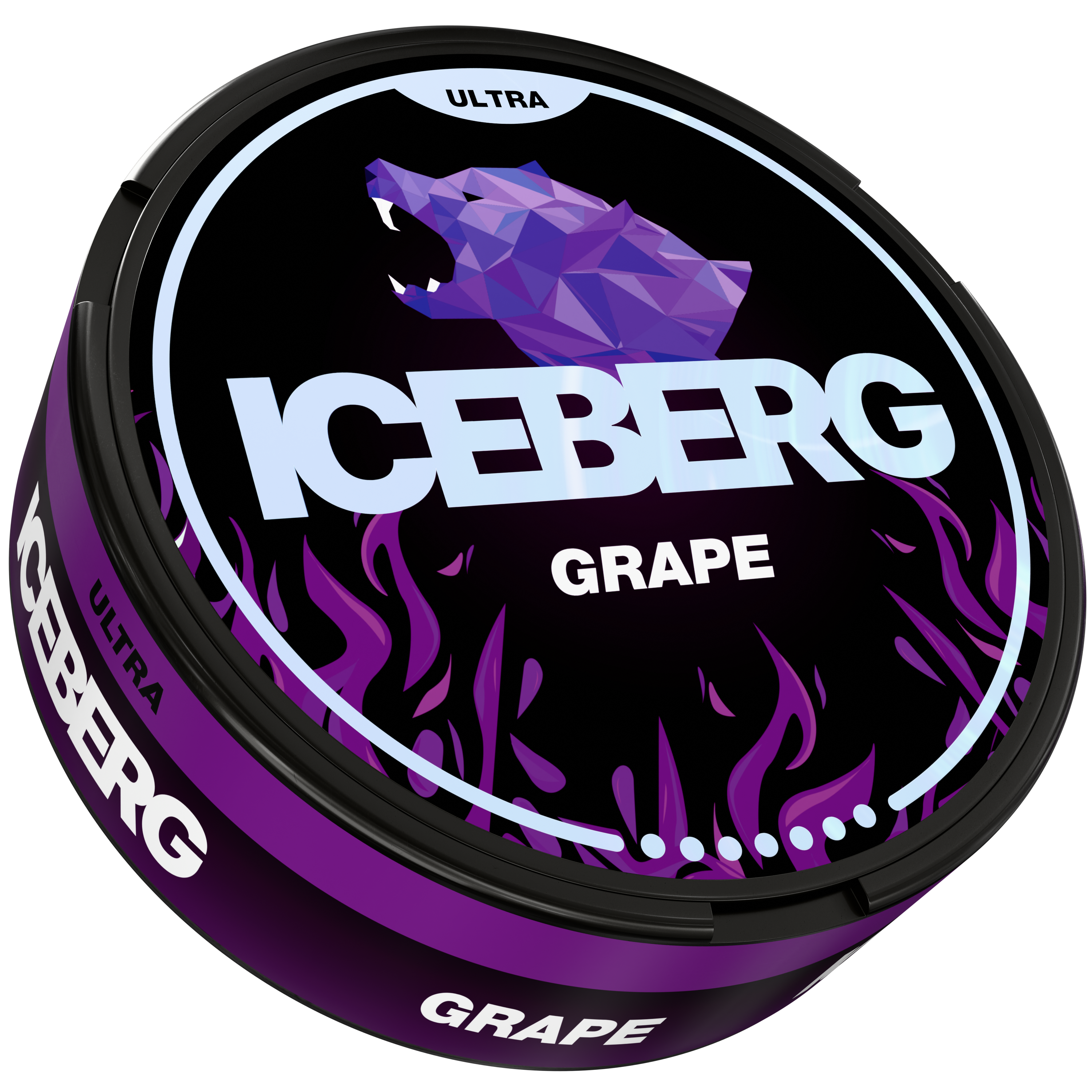 Iceberg Ultra Grape Nicotine Pouches Side View