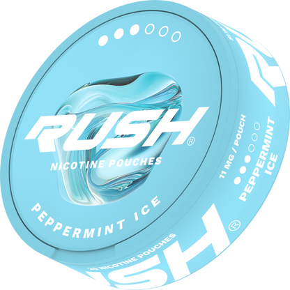Rush Pro Peppermint Ice Side View Nicotine Pouches
