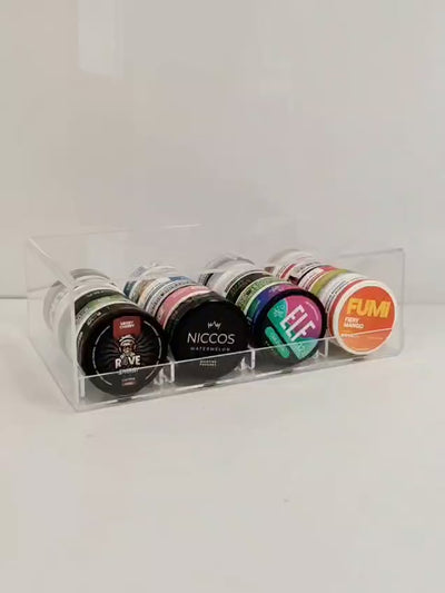 Video Demonstrating the Nicotine Pouch Display Stand Filled With Nicotine Pouches