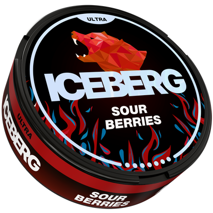 Iceberg Ultra Sour Berries Nicotine Pouches Side View