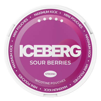 Iceberg Mini Sour Berries Top View Nicotine Pouches