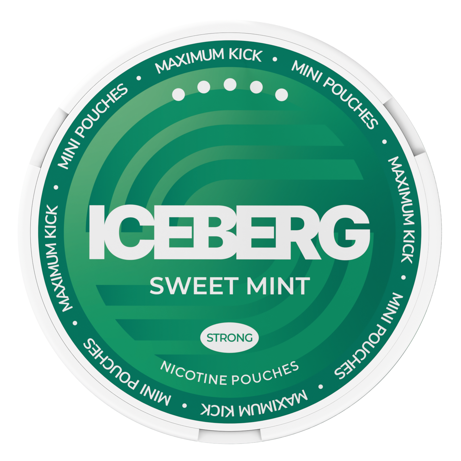 Iceberg Mini Sweet Mint Top View Nicotine Pouches