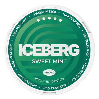 Iceberg Mini Sweet Mint Top View Nicotine Pouches