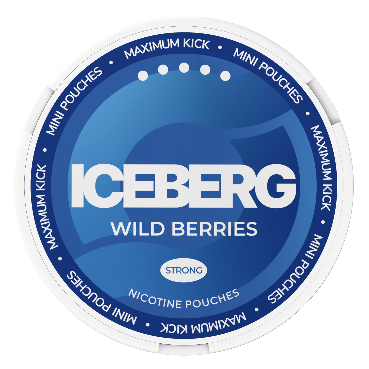 Iceberg Mini Wild Berries Top View Nicotine Pouches