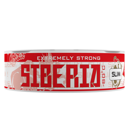 SIBERIA Slim Red White Dry Portion Nicotine Pouches